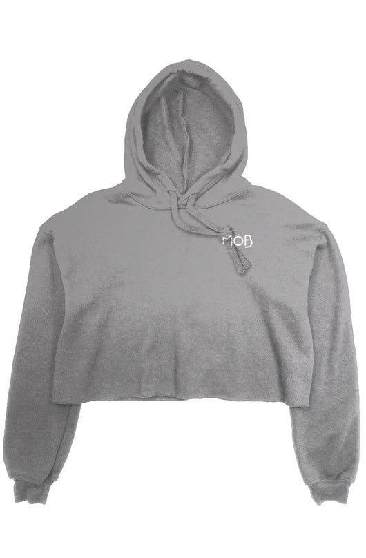 crop fleece hoodie