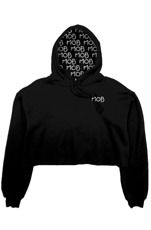 crop fleece hoodie