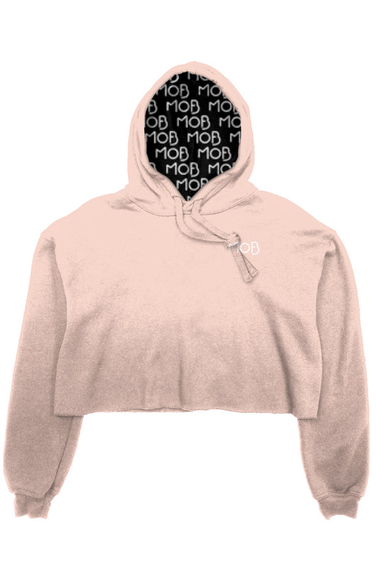 crop fleece hoodie