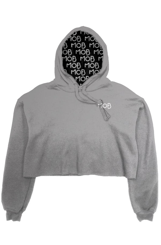 crop fleece hoodie