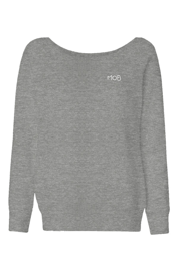 Womens Wide Neck Sweatshirt