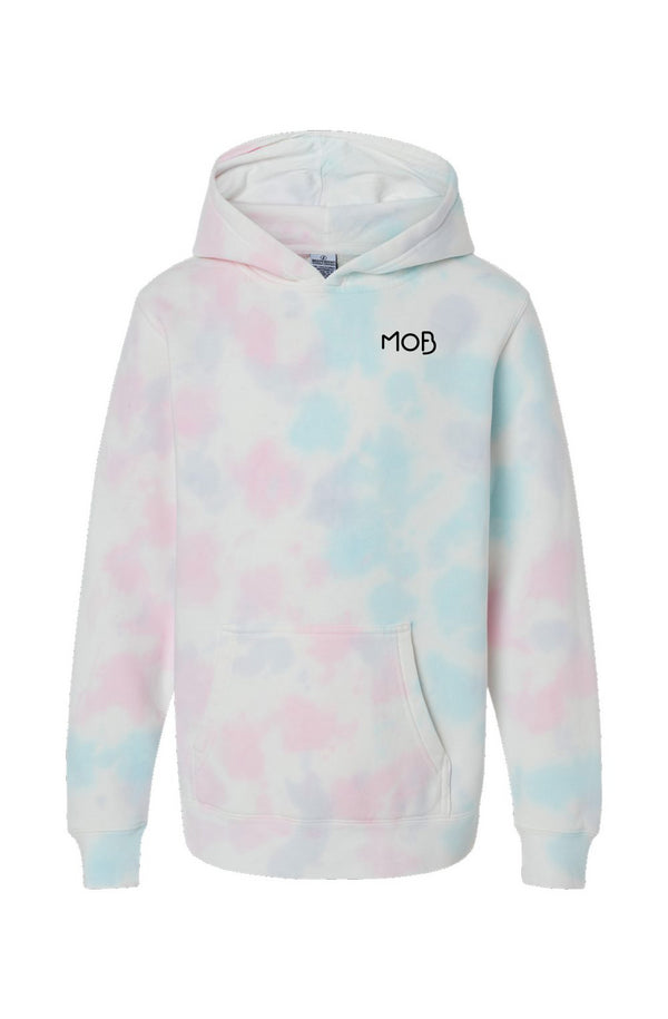 Youth Cotton Candy Tie Dye Hoodie